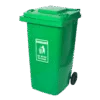 thùng rác công cộng 240l xanh lá