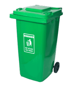 thùng rác công cộng 240l xanh lá