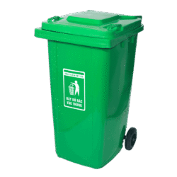 thùng rác công cộng 240l xanh lá