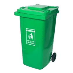 thùng rác công cộng 240l xanh lá