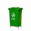 thùng rác công cộng 90 lít màu xanh lá