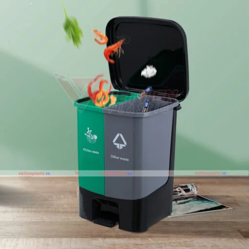 thung rac dap chan 2 ngan 40 lit (2)