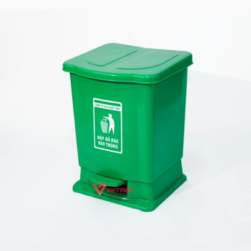 thùng rác y tế 15 lít xanh lá