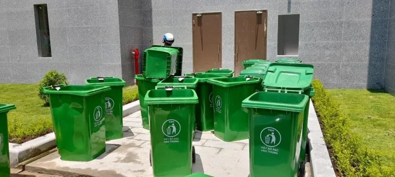 Thùng rác nhựa quận 12 60L, 90L, 120L Giá Siêu Rẻ