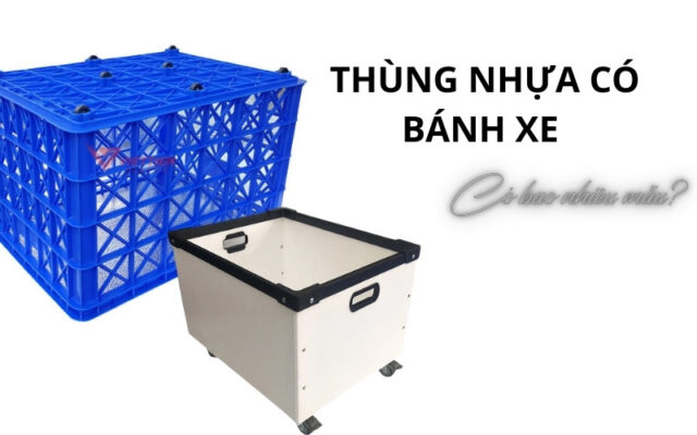 Tổng hợp các loại thùng nhựa có bánh xe