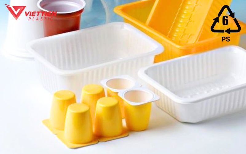 Nhựa PS thường dùng làm hộp xốp và ly dùng một lần