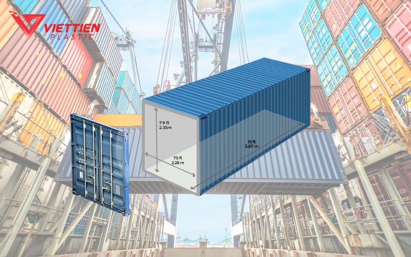 Container 20 feet là lựa chọn phổ biến trong vận tải biển, phù hợp cho nhiều loại hàng hóa.