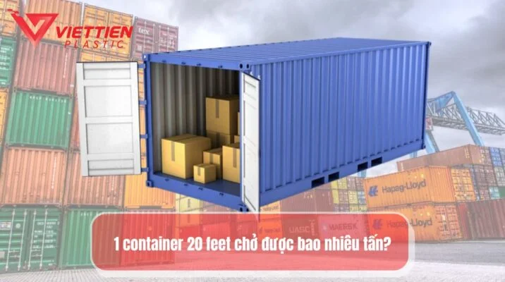 Container 20 feet là lựa chọn phổ biến trong vận tải biển, phù hợp cho nhiều loại hàng hóa.