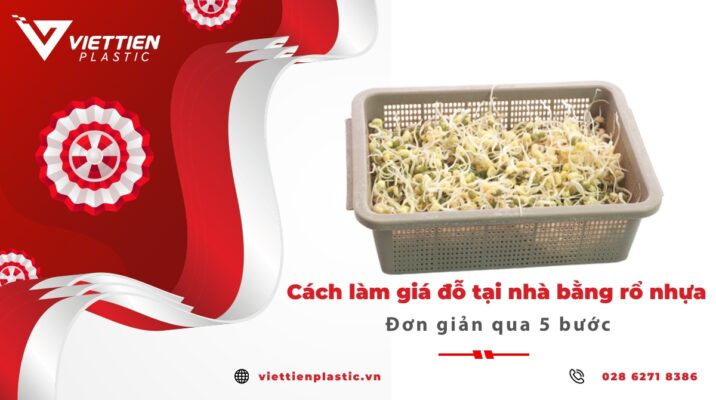 Cách làm giá đỗ tại nhà bằng rổ nhựa