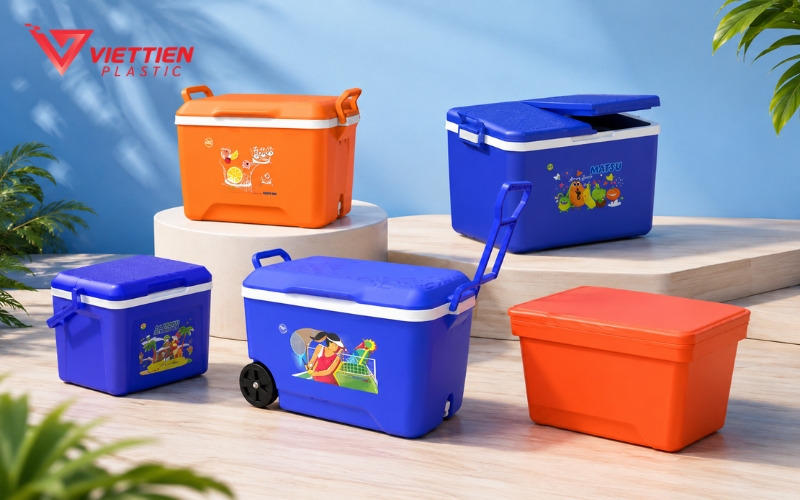 Hình ảnh sản phẩm thùng đá giữ lạnh tại Nhựa Việt Tiến