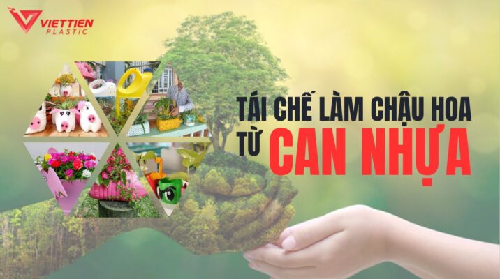 Hướng dẫn tái chế cách làm chậu hoa từ can nhựa cho không gian xanh