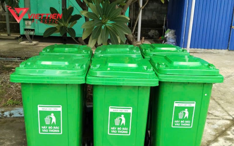Hình ảnh thùng rác nhựa 120 lít