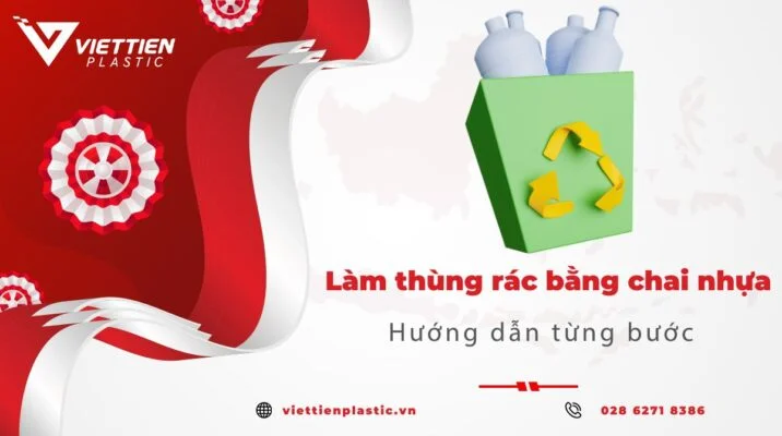 cách làm thùng rác bằng chai nhựa