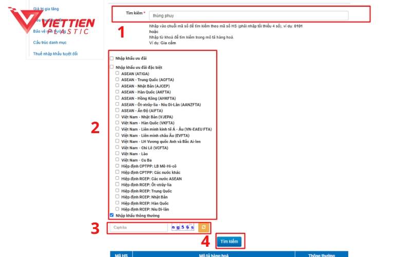 Nhập nội dung tra cứu mã HS code