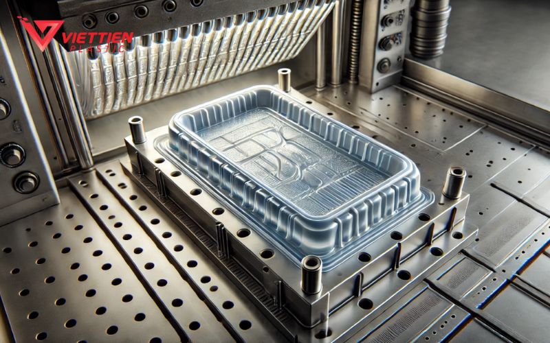 Hút chân không tạo khay và chi tiết nhựa mỏng theo khuôn
