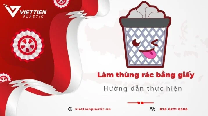 Cách làm thùng rác bằng giấy