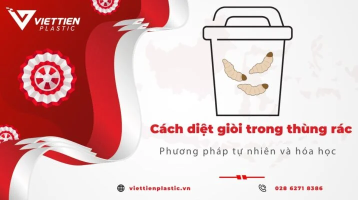 Cách diệt giòi trong thùng rác