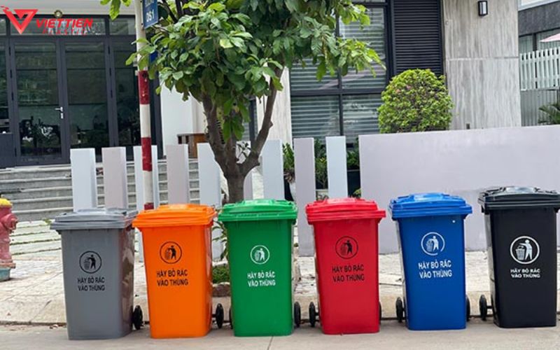 Chất liệu sản xuất thùng rác nhựa