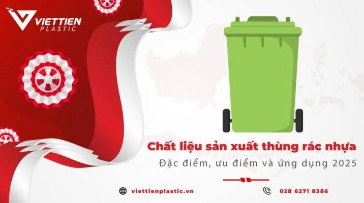 Chất liệu sản xuất thùng rác nhựa