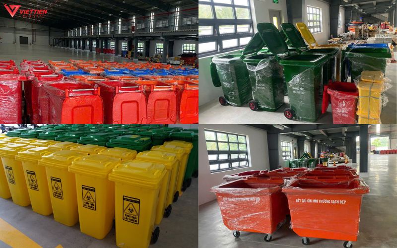 Nhà cung cấp thùng rác uy tín tại Cà Mau - Nhựa Việt Tiến