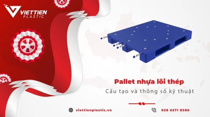 Pallet nhựa lõi thép