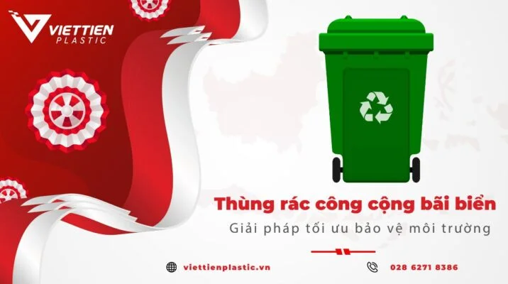 Thùng rác bãi biển công cộng