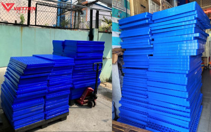 Pallet nhựa không chân