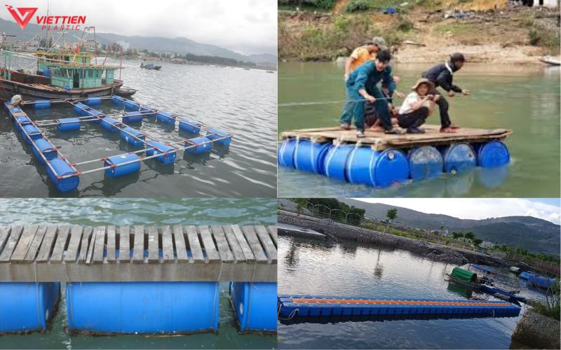 Các kiểu làm phao bè phổ biến
