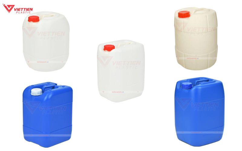 Các mẫu can nhựa 20 và 25 lít