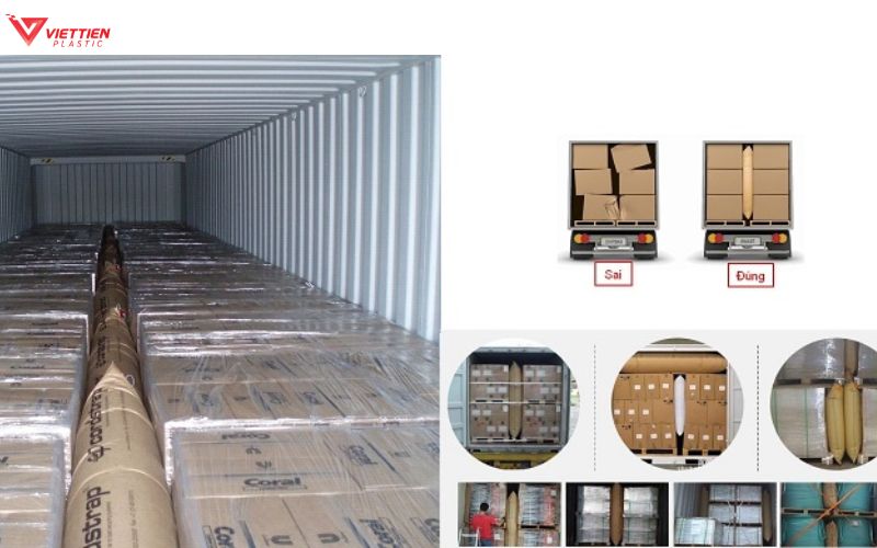 Cách tính xếp hàng conainer