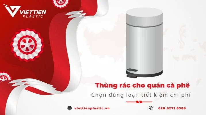 Thùng rác cho quán cà phê