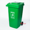 thùng rác nhựa 360l màu xanh