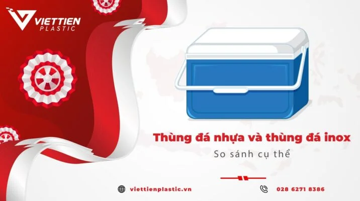 thùng đá nhựa và thùng đá inox