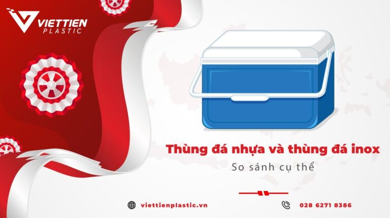 thùng đá nhựa và thùng đá inox