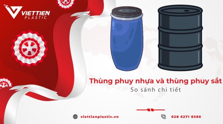 So sánh thùng phuy nhựa và thùng phuy sắt