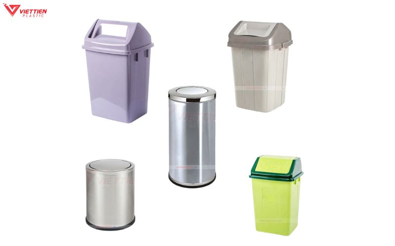 Thùng rác gia đình dạng nắp lật