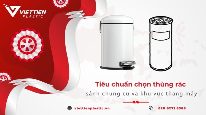Tiêu chuẩn chọn thùng rác sảnh chung cư và khu vực thang máy