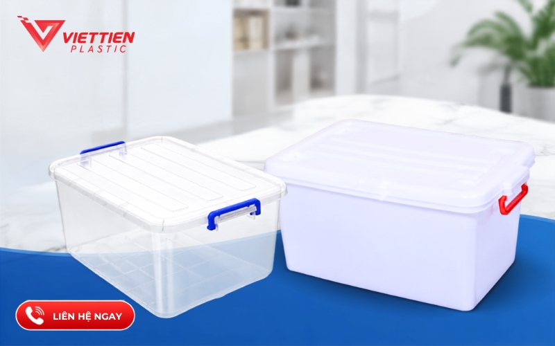 Các mẫu thùng nhựa có nắp từ 10 - 220 lít với nhiều kích thước