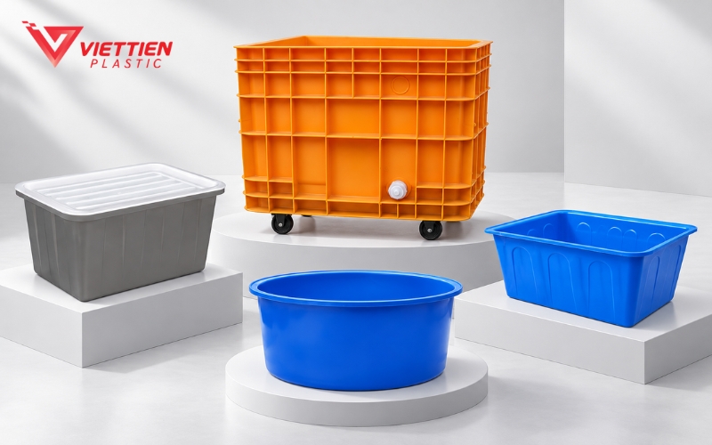 Kích thước đa dạng cho lưu trữ và chứa hàng dung tích cao