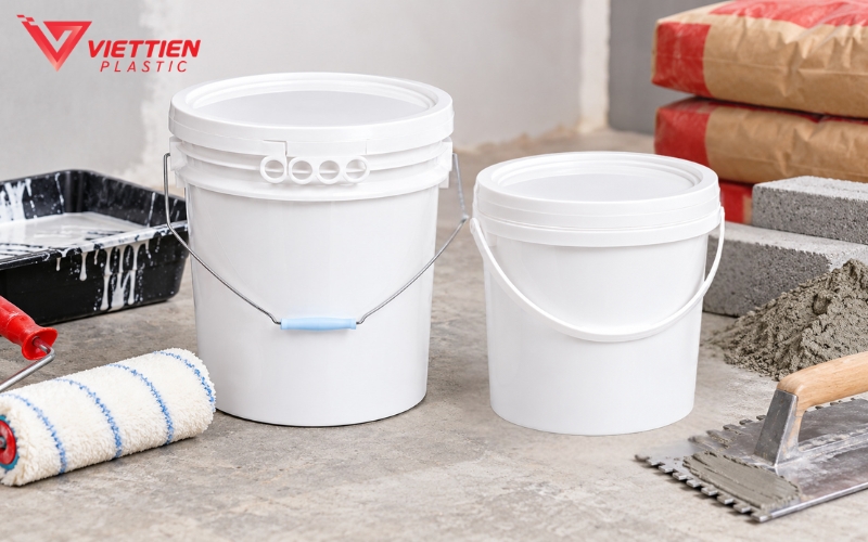 Xô nhựa đóng gói sơn, keo và chất chống thấm
